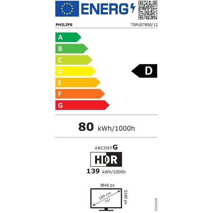Philips 75PUS7800 - TV QLED de 75