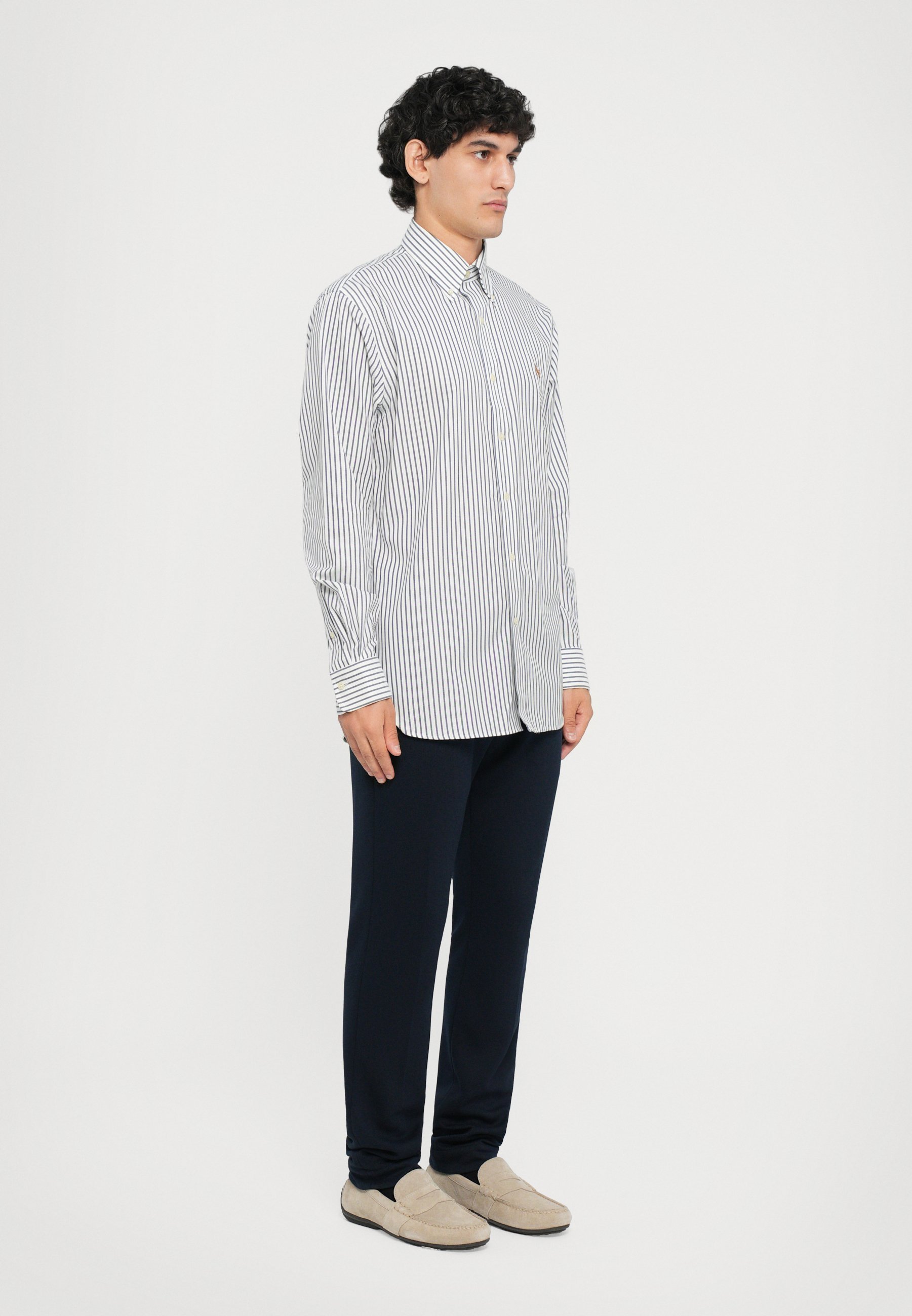 Polo Ralph Lauren shirt met lange mouwen - Shirt - blauw/wit