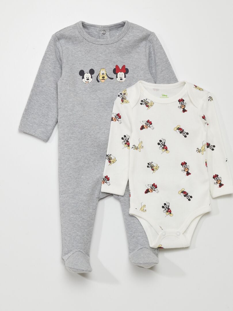 Set tutina + body 'Disney' - 2 pezzi - GRIGIO
