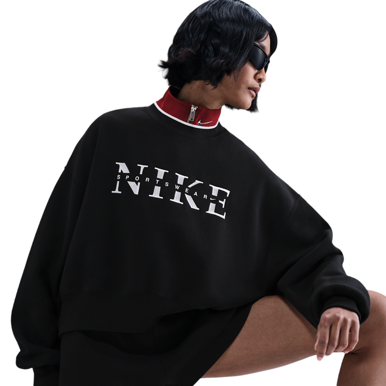 Nike Sportswear Phoenix -ylimitoitu collegepaita