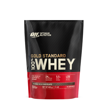 Optimum Nutrition 100% Gold Standard Whey Duplo Chokolade Valleprotein Chokolademælk 450 gr 450 gr