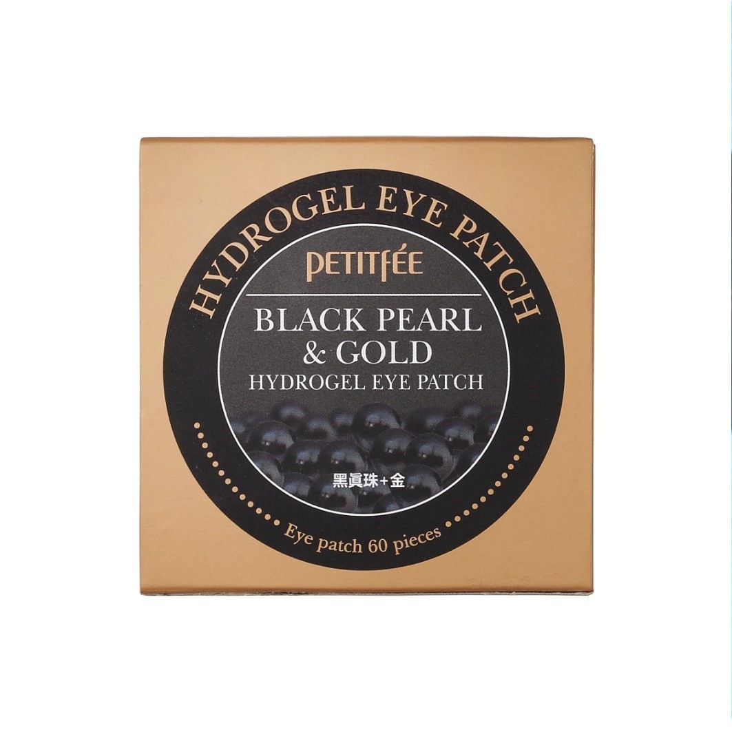 Petitfee Augenpads PETITFEE Schwarze Perle & Gold Hydrogel-Augenpads - 30 Paar