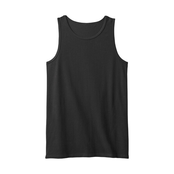 Tanktopper, hvit/svart/grå, sett med 3