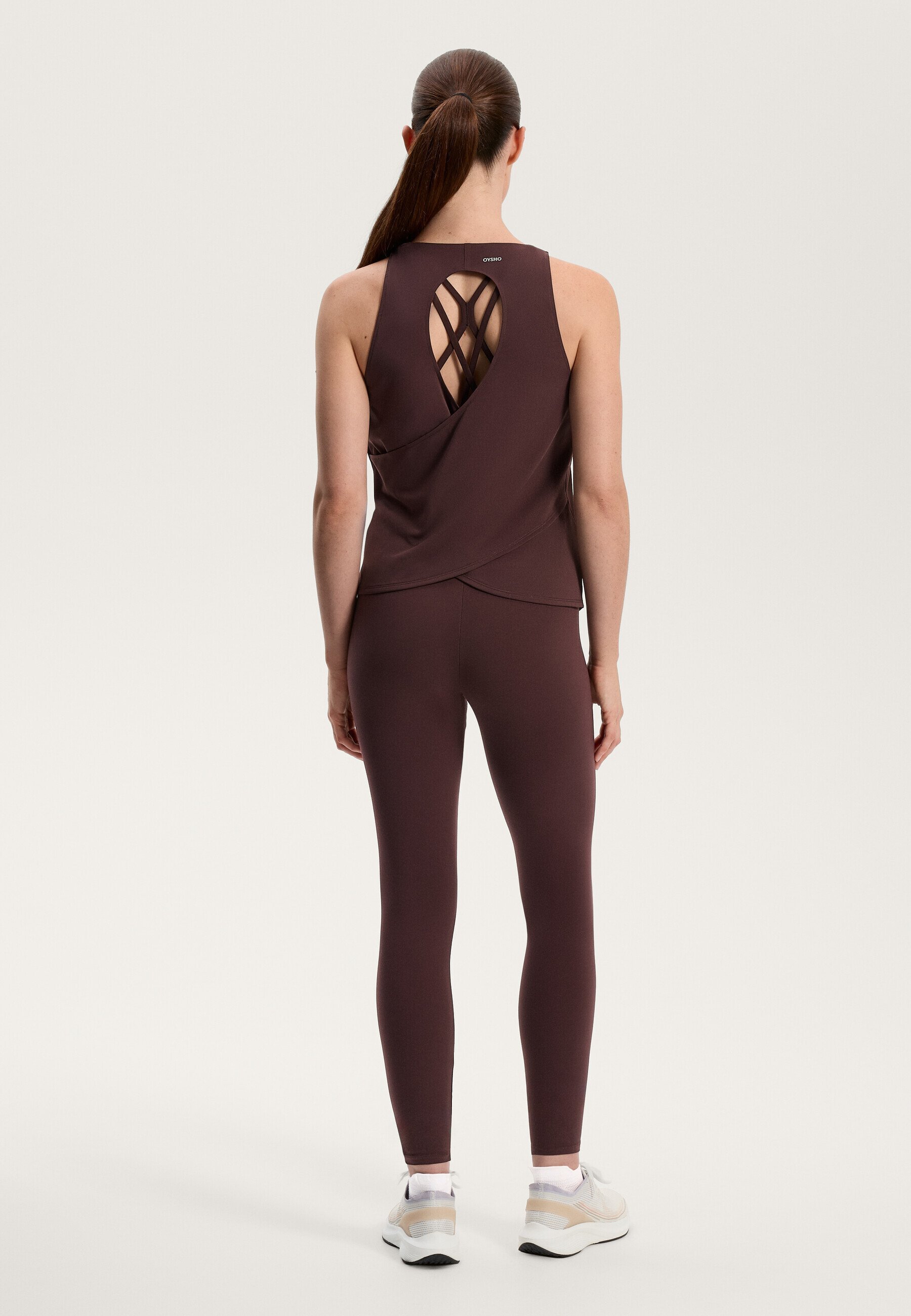OYSHO CROSS-BACK COMFORTLUX - Parte superiore - marrone screziato