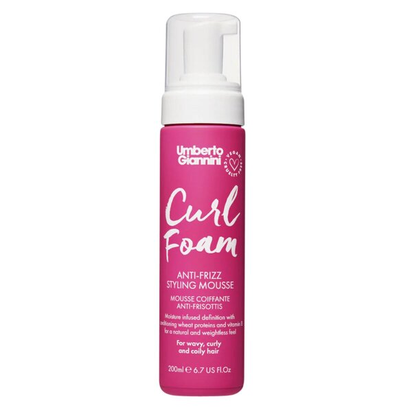 Mousse coiffante anti-frisottis Umberto Giannini pour boucles<br>200ml