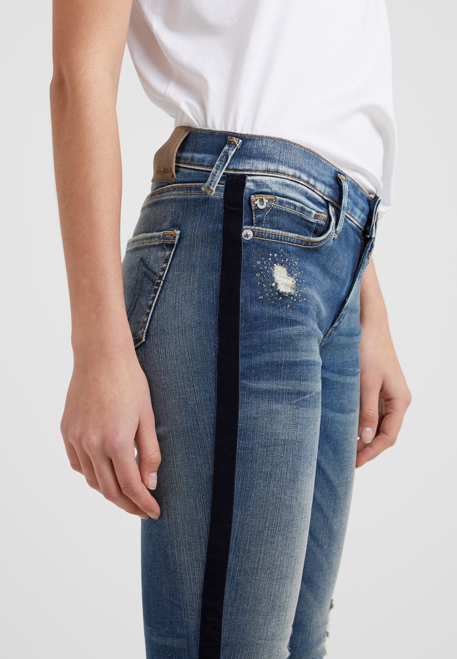 Jean True Religion coupe skinny - denim bleu