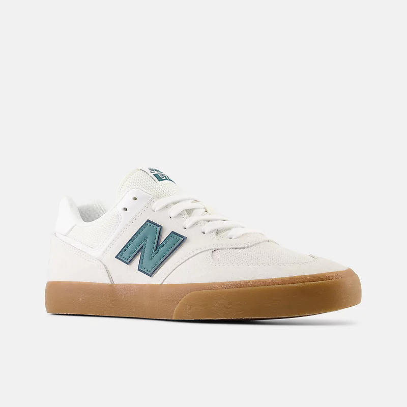 Men's NB Numeric 574 Vulc Shoes – Sea Salt with Turquoise