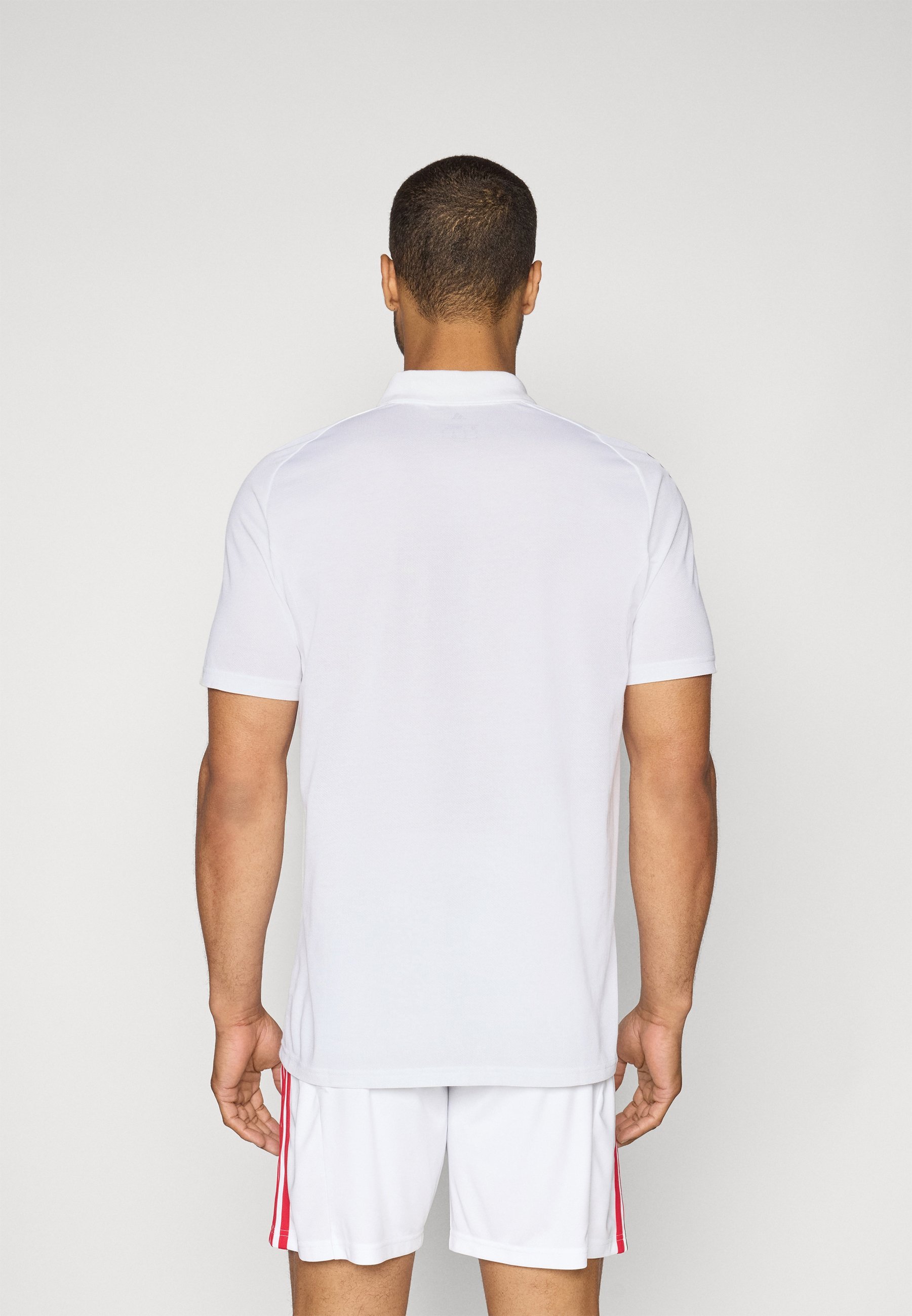 adidas Performance AJAX AMSTERDAM 25/26 VERSENYPÓLÓ - Póló - fehér/fekete/élénk piros