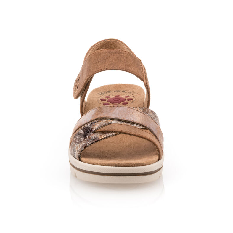 Sandalias marrones para mujer / Zapatos de punta abierta