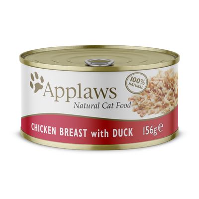 Applaws Adult Cat Cans Chicken in Broth 156g