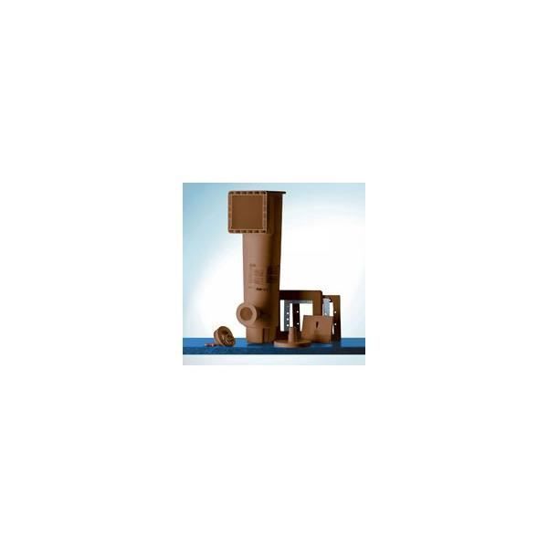 Kit piscine hors sol SICILIA ronde en acier aspect bois - Ø 4,60 x 1,20 m