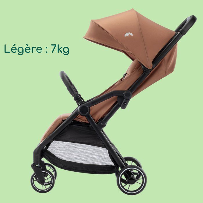 BEBECONFORT Sunlite, passeggino ultracompatto, comodo e leggero, dalla nascita fino a 4 anni, da 0 a 22 kg, color rame minerale.