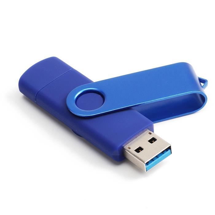 Pen drive - Original - 128 GB - USB 3.0 - OTG - Azul
