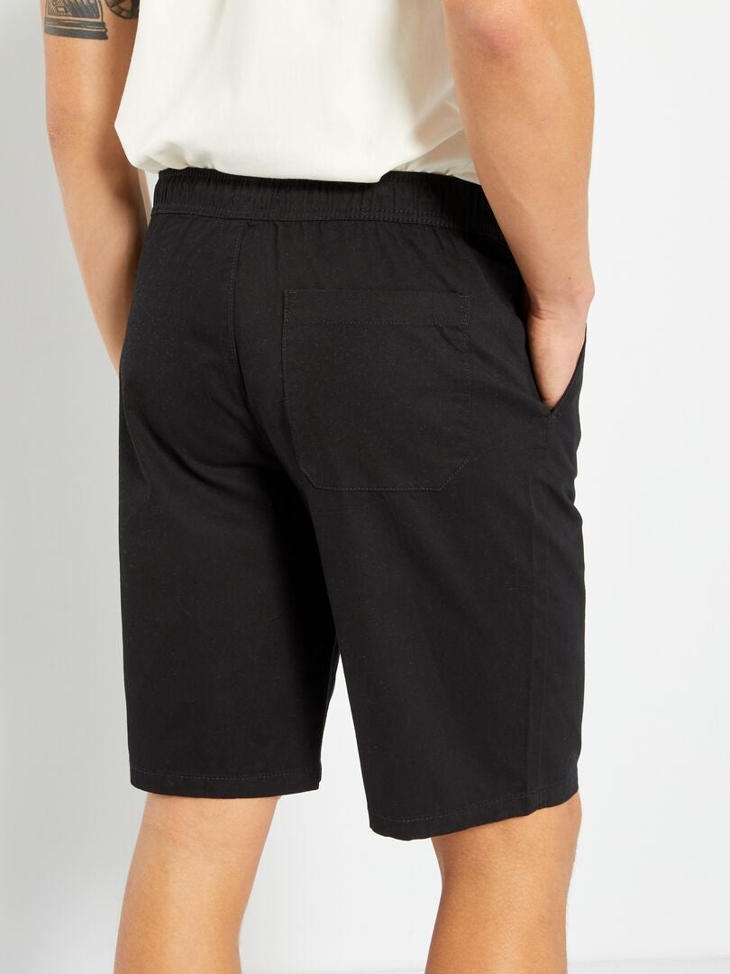 Bermuda chino reta - Preta
