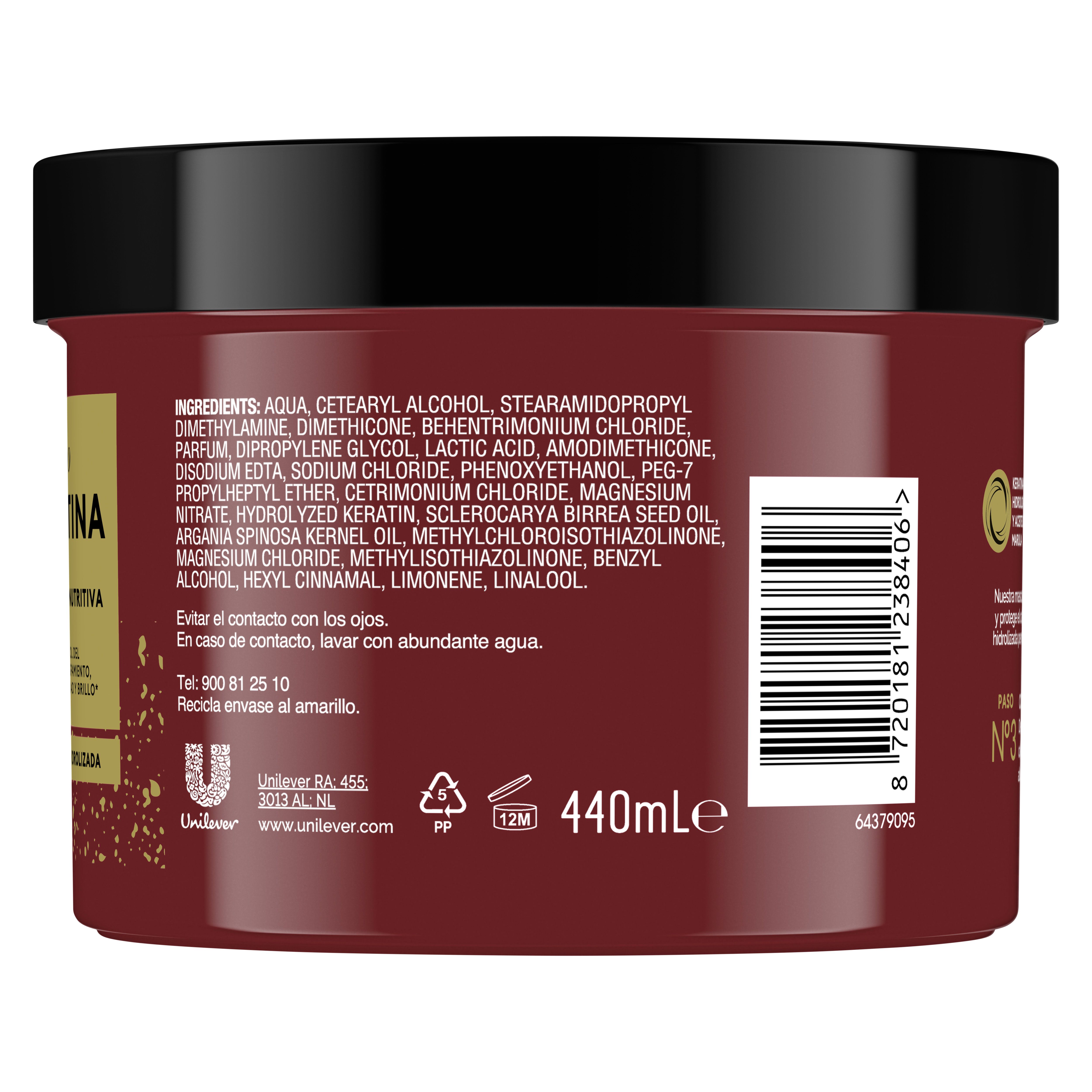 Hranjiva maska s keratinom Maske za kosu