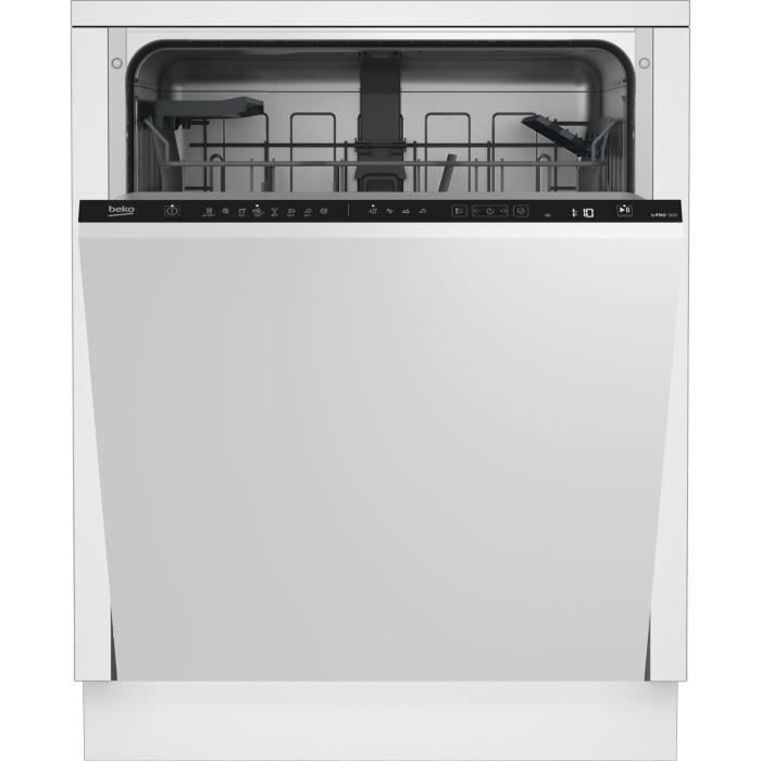 Lavastoviglie da incasso BEKO BDIN18441 - 14 coperti - Piano cottura a induzione - Larghezza 60 cm - 42 dB - Apertura automatica della porta - Classe energetica C