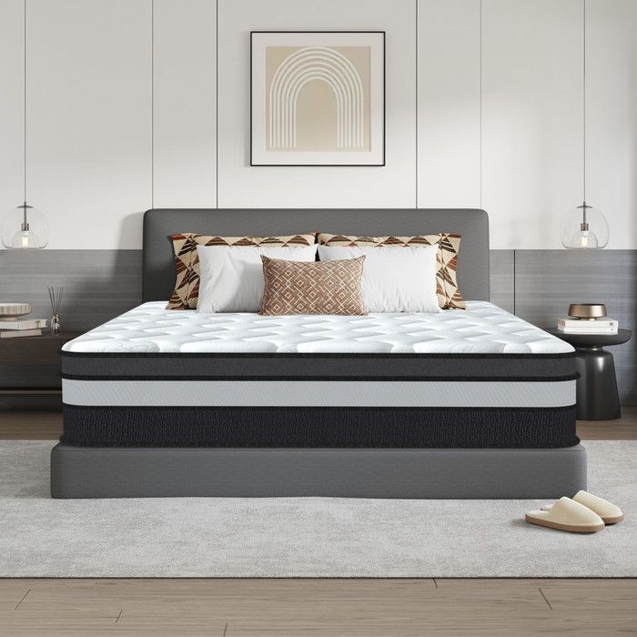 Colchón de 140x200 cm - Extra grueso (30 cm) - Ergonómico - Antiácaros - 8 zonas de confort - Muelles ensacados - Firmeza media