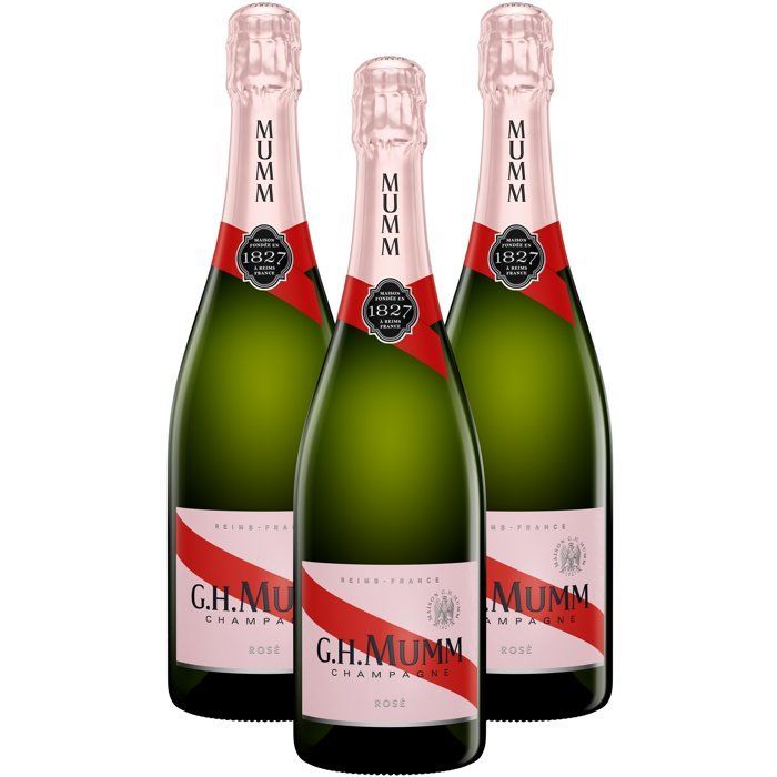 Mumm Rosé Champagne - 75 cl x3