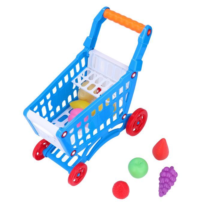 Juego de carrito de la compra infantil, juguetes educativos para niños, juego de comida para el desarrollo