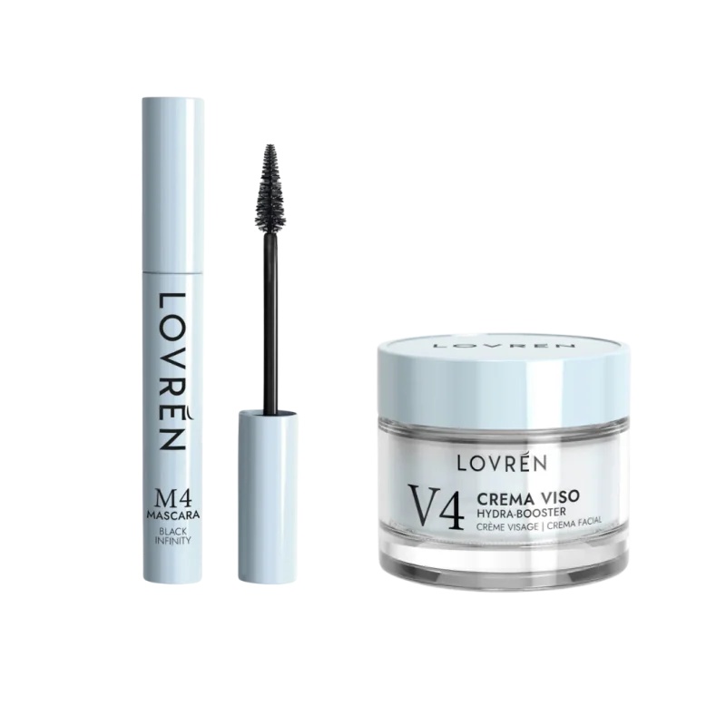 LOVREN Coffret Lovren Mini-Format : Mascara M4 Bleu Mini + Crème Visage V4 Mini