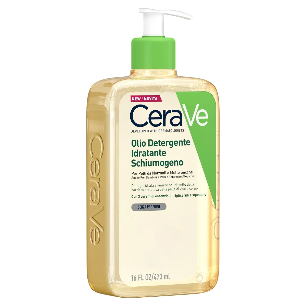 CERAVE CeraVe Hydraterende Reinigingsolie 473 ml Reinigt, hydrateert en kalmeert dankzij 3 essentiële ceramiden, triglyceriden en squaleen.