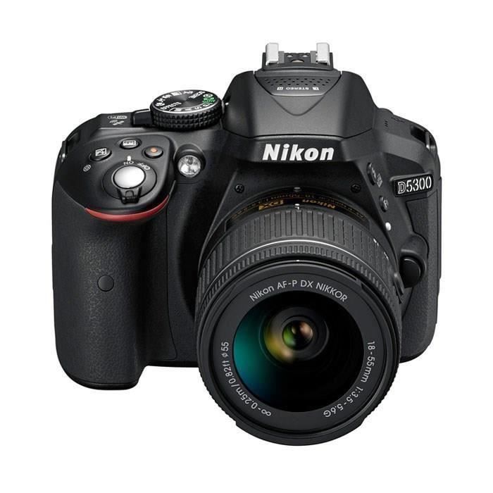 Appareil photo reflex - NIKON - D5300 - 24.2 Mégapixels - Noir - Objectif AF-P 18-55VR
