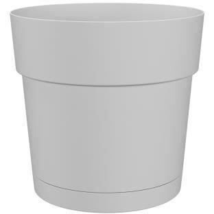 ARTEVASI CAPRI LARGE Round Flower Pot - Plastic - Water Reservoir - Diameter 30 cm - White - L 29.5 x W 29.5 x H 28.2 cm