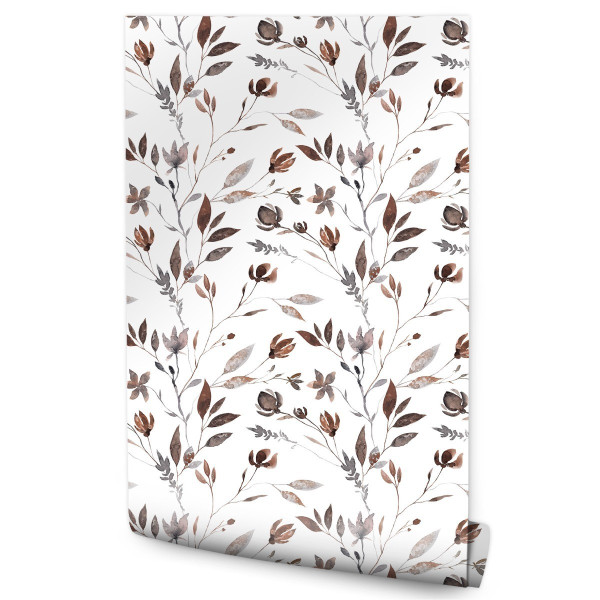 Tapeta Do Salonu Liście W Stylu Boho