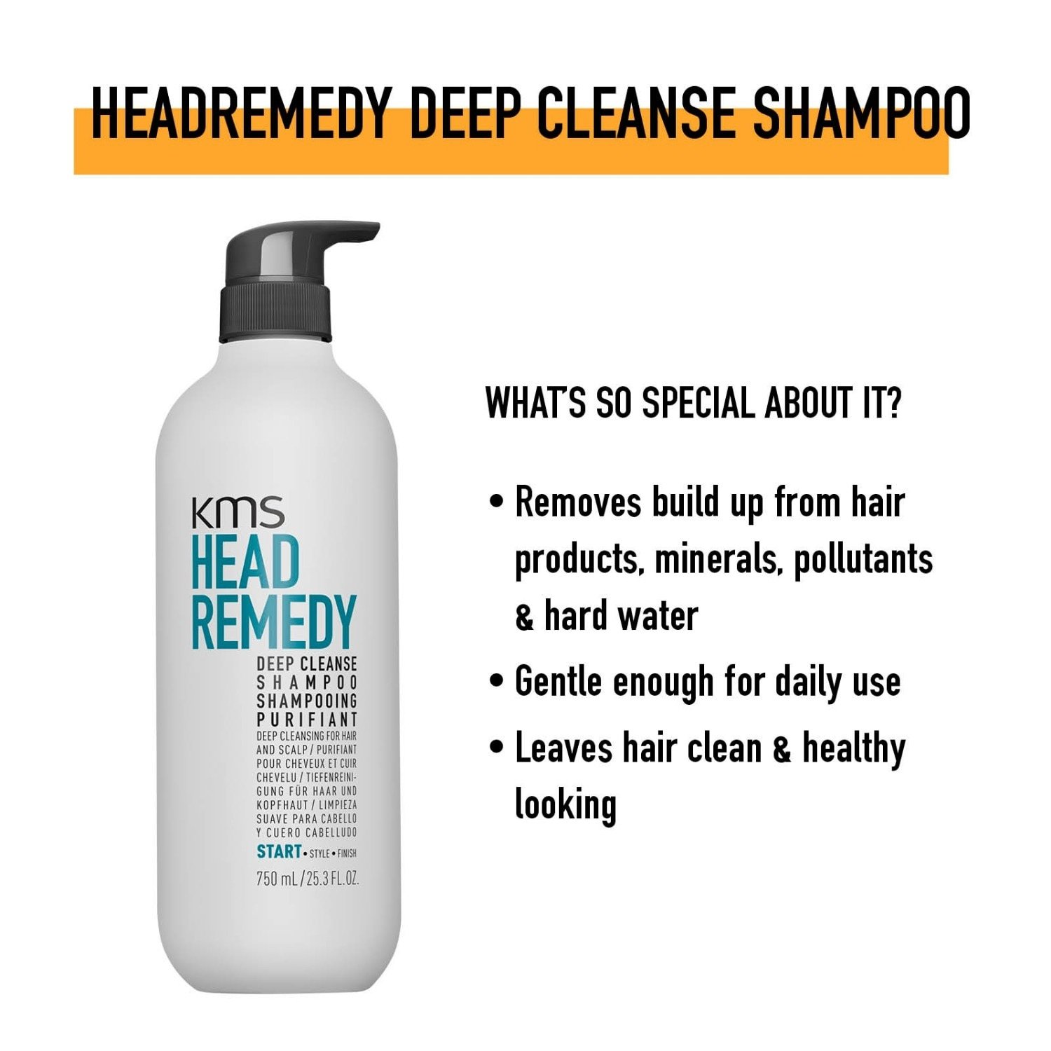 KMS Head Remedy šampon za globinsko čiščenje - 300 ml