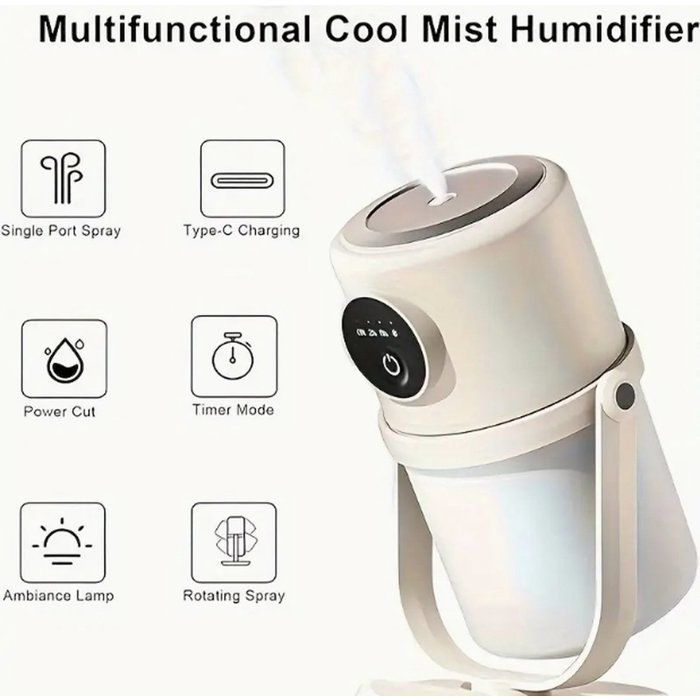 Humidificador - Humidificador silencioso de vapor frío - Humidificador de vapor frío para el hogar - Humidificador de aire