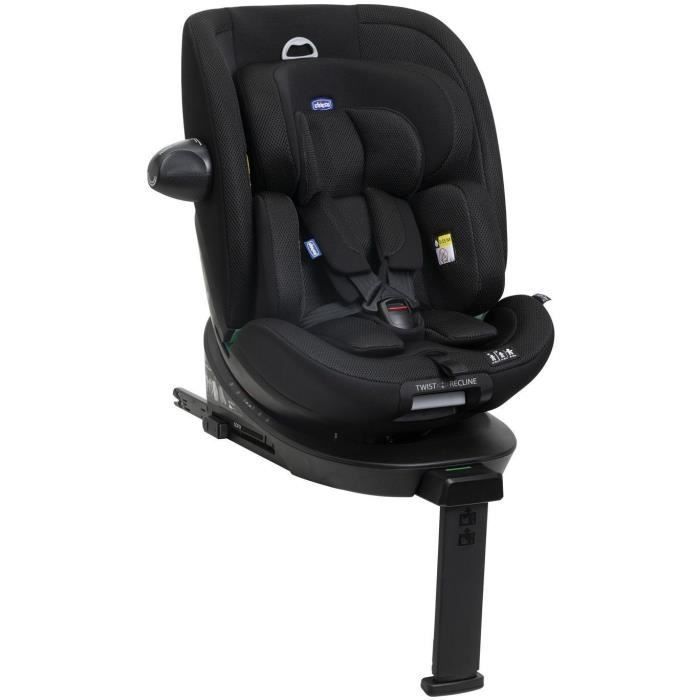 Silla de coche Chicco Everone - Grupo 0/1/2/3 - i-Size - Giratoria - Reclinable - Reductora - Negra
