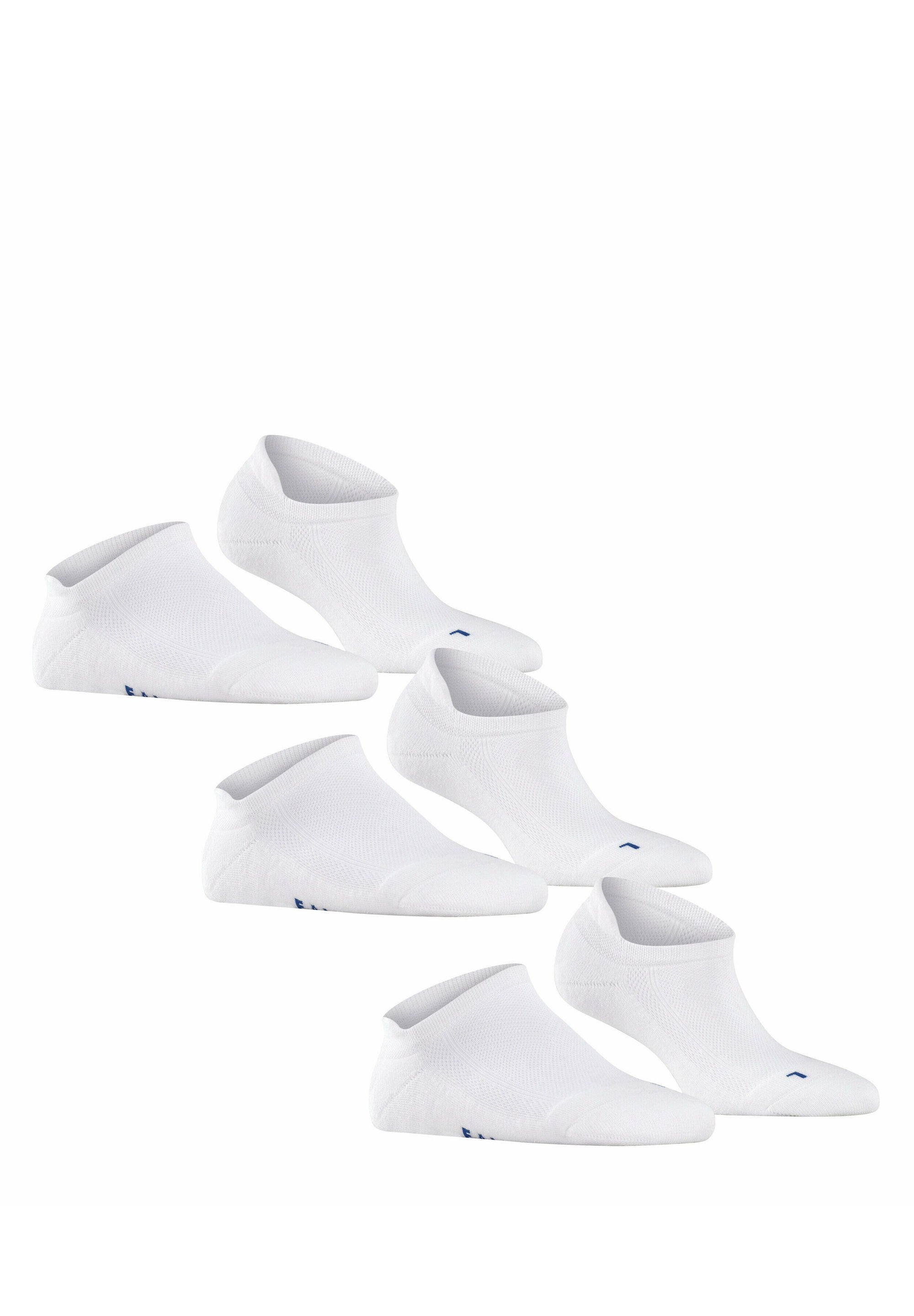 FALKE COOL KICK 3-PACK UNISEX SOKKEN MET LICHTE DEMPING - wit