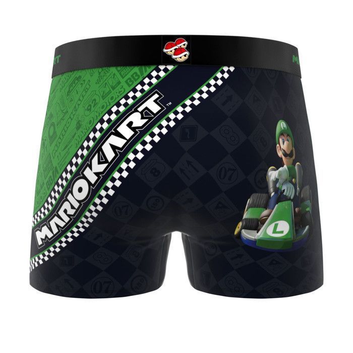 Boxer da uomo Freegun MARIO KART, intimo da uomo - Nero (confezione da 3)