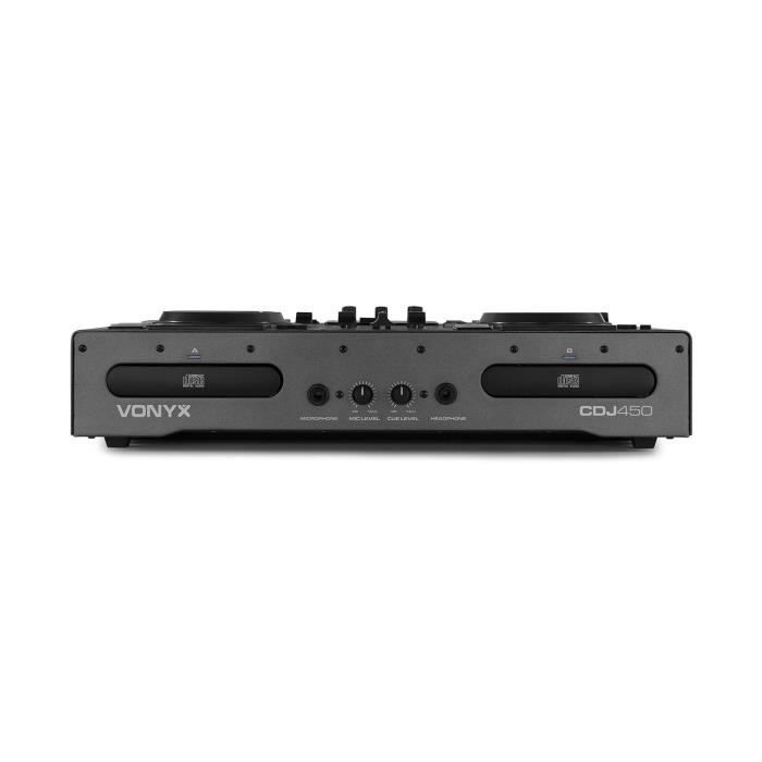 Leitor/mixer duplo de CD/MP3/USB com Bluetooth - VONYX - CDJ450 - Efeitos de scratch, freio e reversão - Botões
