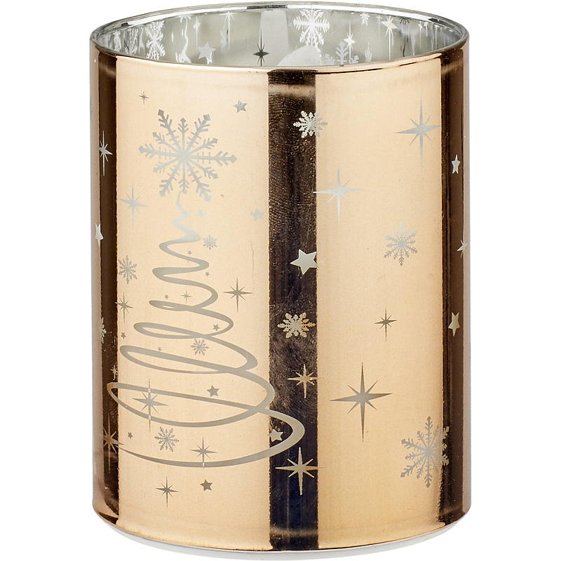 Vie Selected LED-lampa i glas 7,6x10 cm röd juldesign