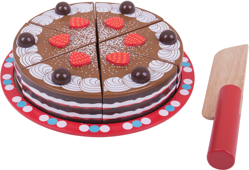 Brinquedo educativo Bolo de Chocolate da Bigjigs Toys