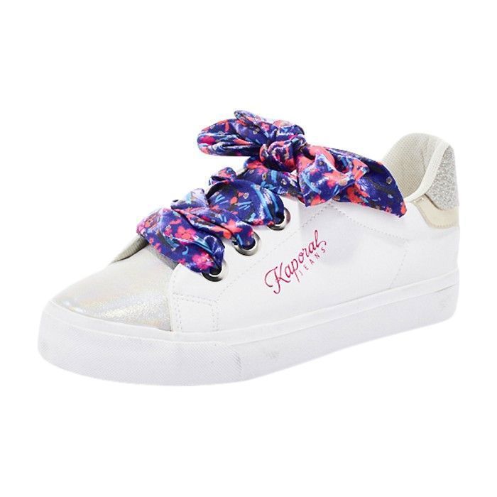 Kaporal Severine Lace-Up Sneakers - Iridescent White