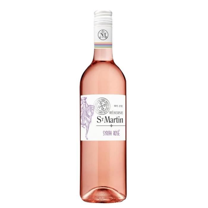 Réserve St Martin Pays d'Oc 2025 - Vino rosado Languedoc-Rosellón, 8+4 botellas, 75cl
