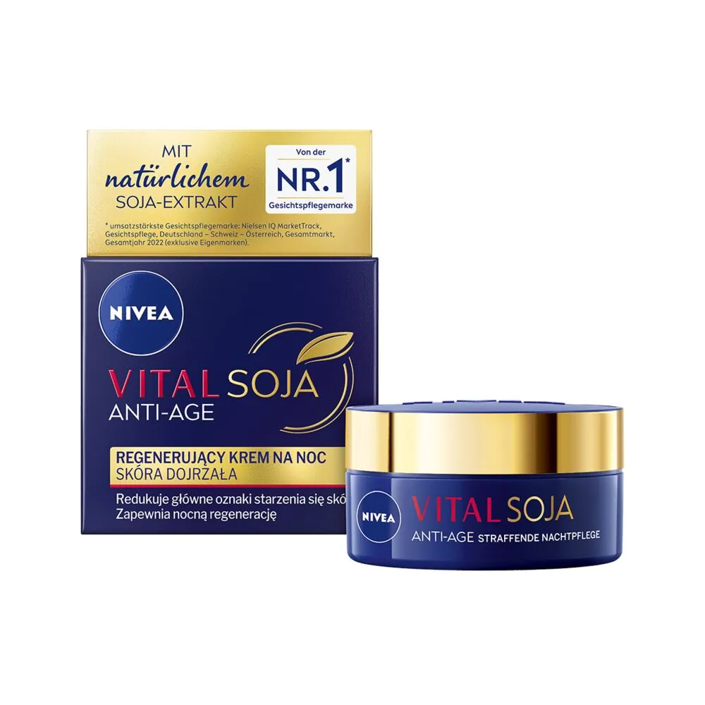 Nivea Vital Soja Regenerujący krem na noc skóra dojrzała
