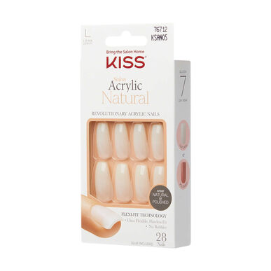 Kiss False Nails Salon Akryyli Luonnollinen - Tarpeeksi Vahva Pitkä Arkku 1 unssi 1 unssi