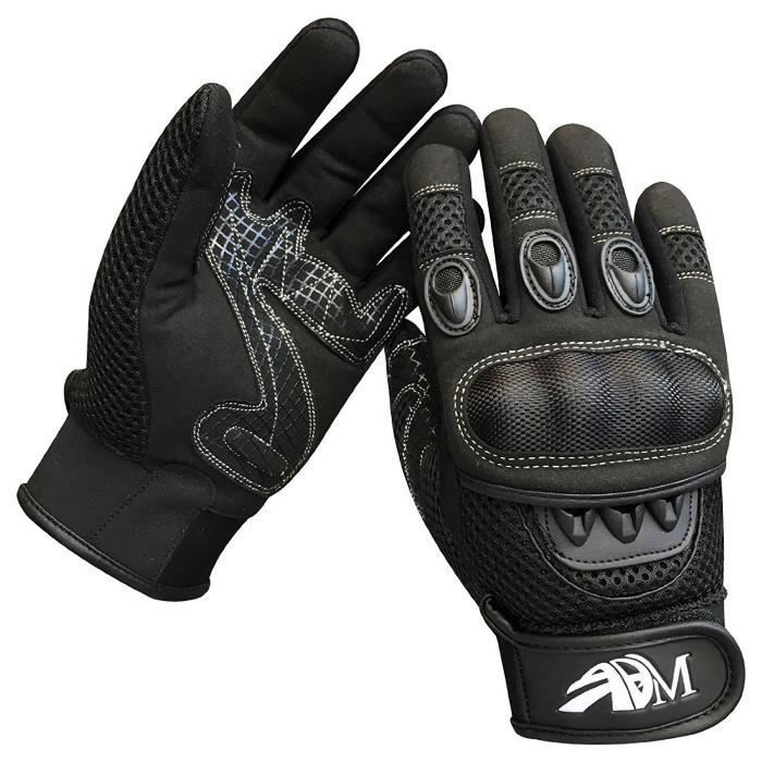 GUANTES DE MOTOCICLETA HOMOLOGADOS CE – NEGRO XL