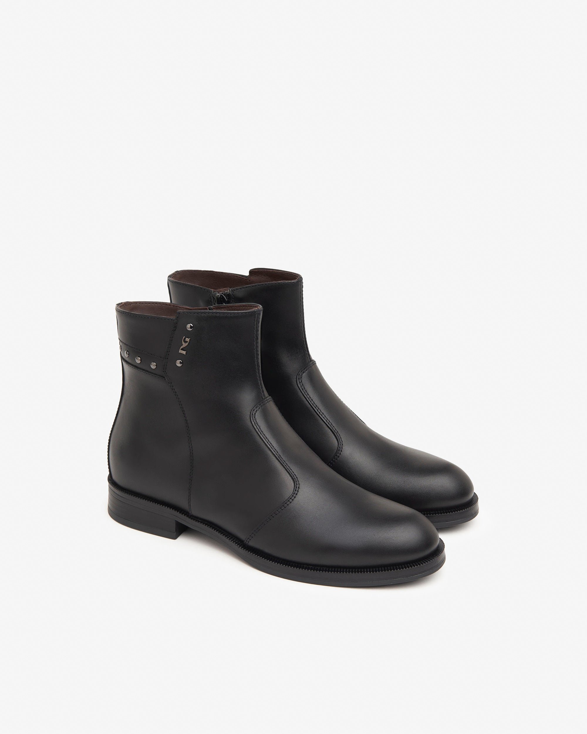  Damen-Ankle-Boots aus Leder
