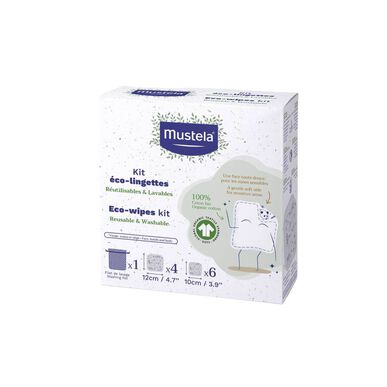 Mustela Reusable Eco Wipes Kit x10 (10 units)