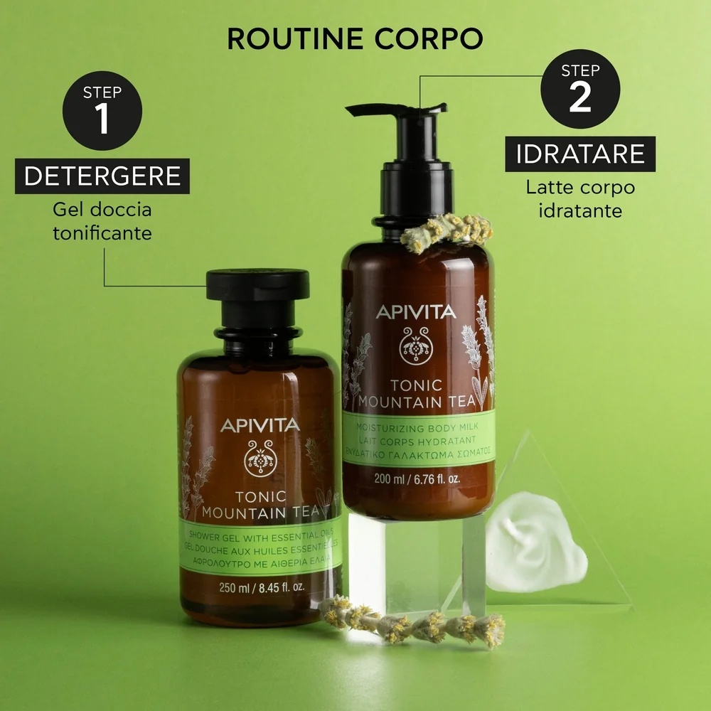 APIVITA Apivita Tonic Mountain Tea bodylotion 200 ml hydraterende bodylotion
