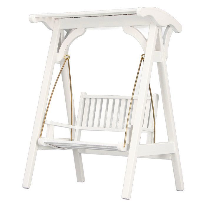 Chaise pivotante - OKUMGGYJ - Maison de poupée 1:12 - Style moderne - Blanc - À monter soi-même