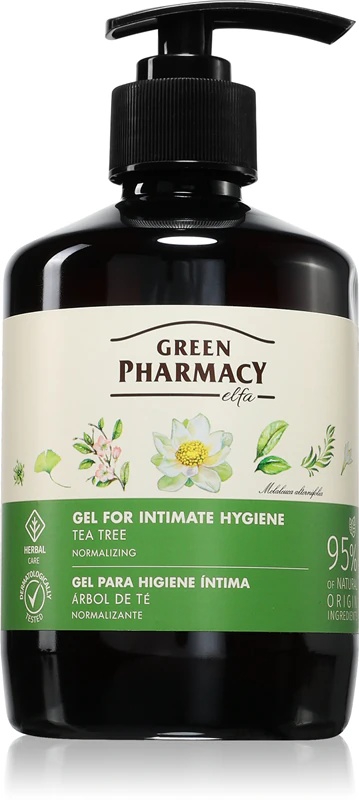 Green Pharmacy kliņģerīšu un tējas koka gels intīmai higiēnai