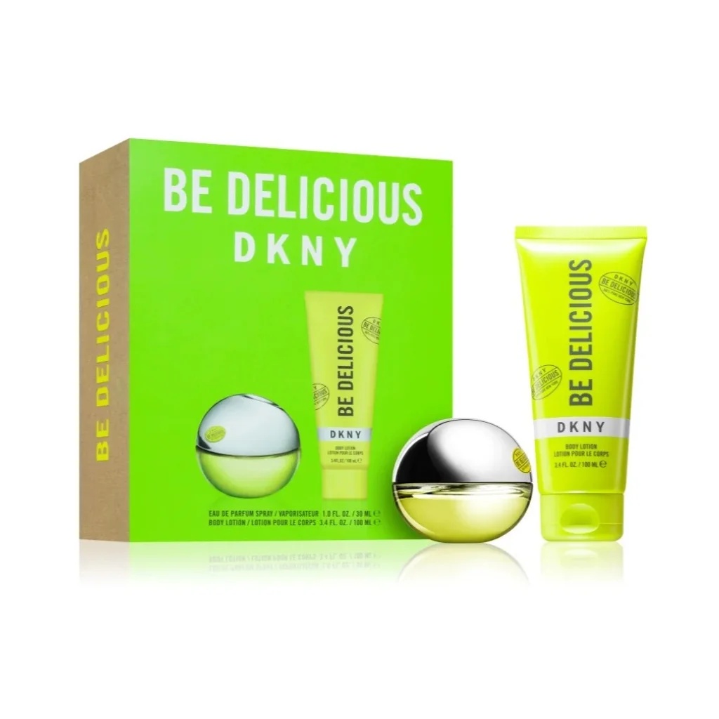 DKNY Be Delicious Eau de Parfum Spray 30 ml + Bodylotion 100 ml Parfumset voor vrouwen