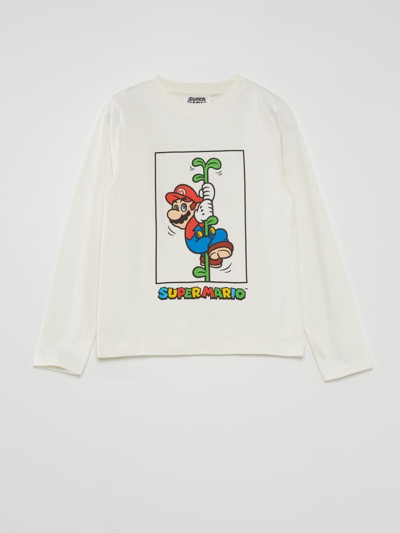 Piżama z długim T-shirtem i spodniami „Super Mario” „Nintendo” – 2 sztuki – SZARY