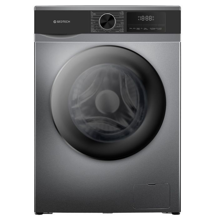 GEDTECH GLL121400DG Voorlader wasmachine - 12 kg - 1400 tpm - 16 programma's - Eco - Intensief - Snel - Zeer laag verbruik
