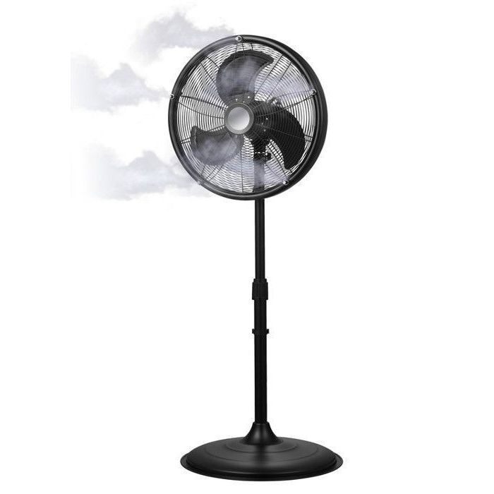 Ventilador nebulizador oscilante para exteriores, enfriador de aire para patios y jardines.